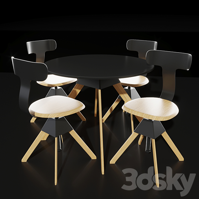 Table cuckoo 3DSMax File - thumbnail 2