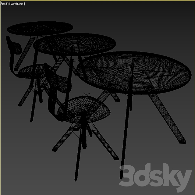 Table cuckoo 3DSMax File - thumbnail 3