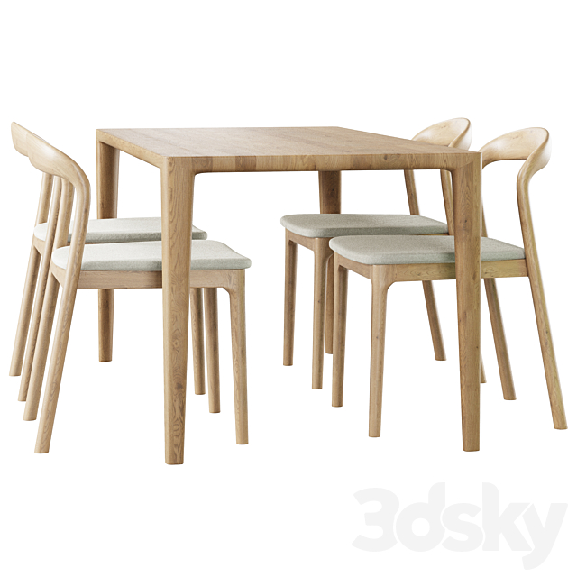 Table Lisbon Chair Canada 3DS Max Model - thumbnail 3