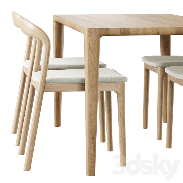 Table Lisbon Chair Canada 3DS Max Model - thumbnail 4