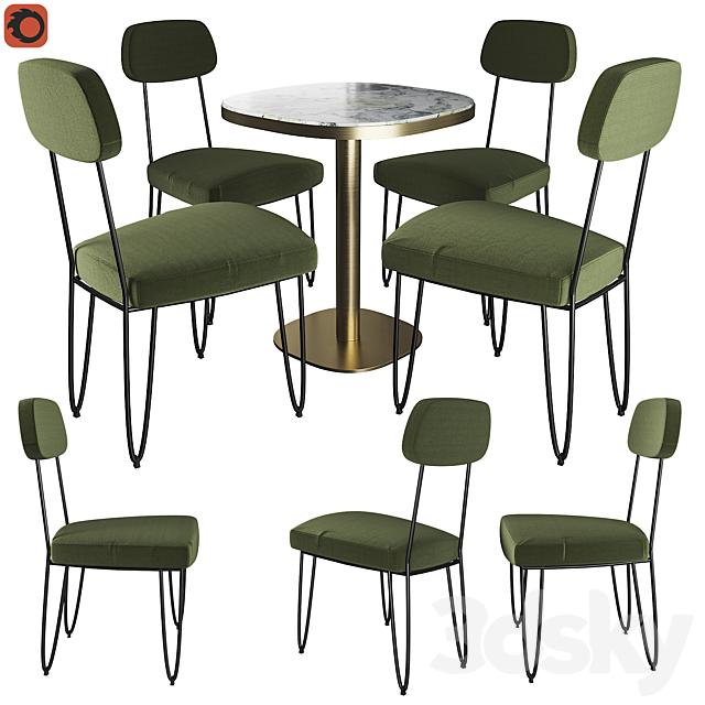 Table Lixfeld AM.PM chair Daffo La Redoute 3DSMax File - thumbnail 1