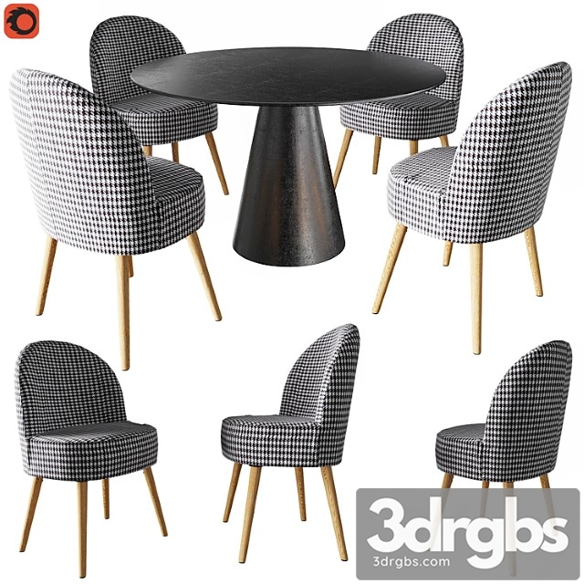 Table mayra am.pm chair quilda la redoute 2 3dsmax Download - thumbnail 1