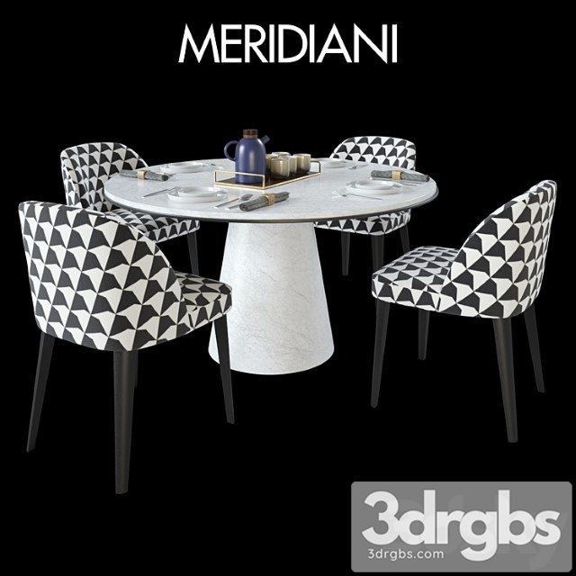 Table Meridiani Owen Chair Meridiani Odette 1 3dsmax Download - thumbnail 1