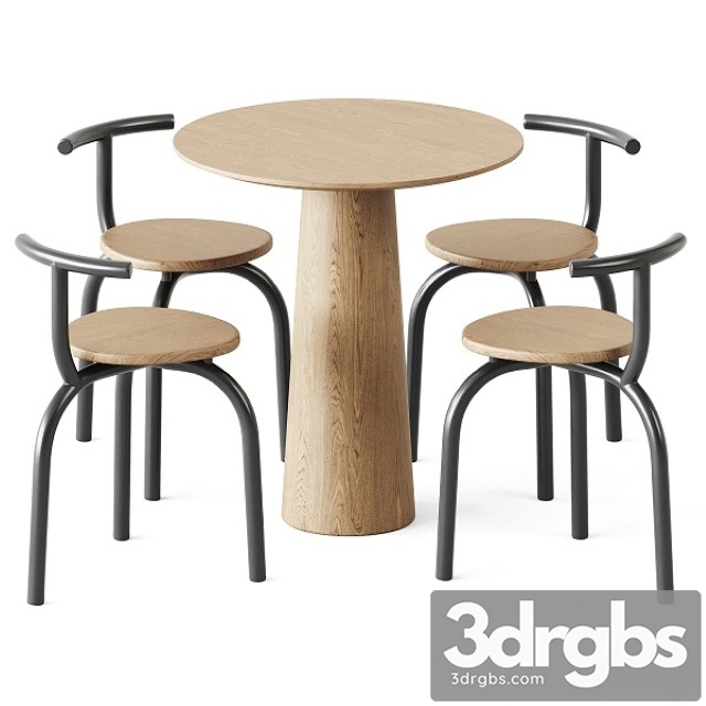 Table POV D 70 by Ton and Ogle Chair by Hayo Gebauer 3dsmax Download - thumbnail 1