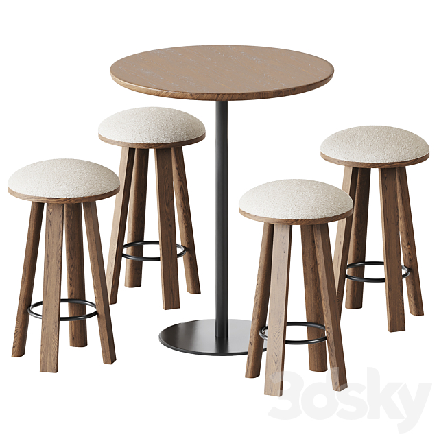 Table Sarek by Boln and Counter Stoll BuzziMilk by BuzziSpace 3DSMax File - thumbnail 1