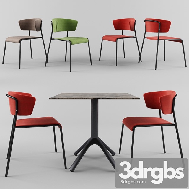 Table scab design nemo. chair scab design lisa 2 3dsmax Download - thumbnail 1