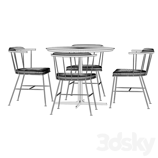 Table set 05 3DSMax File - thumbnail 2