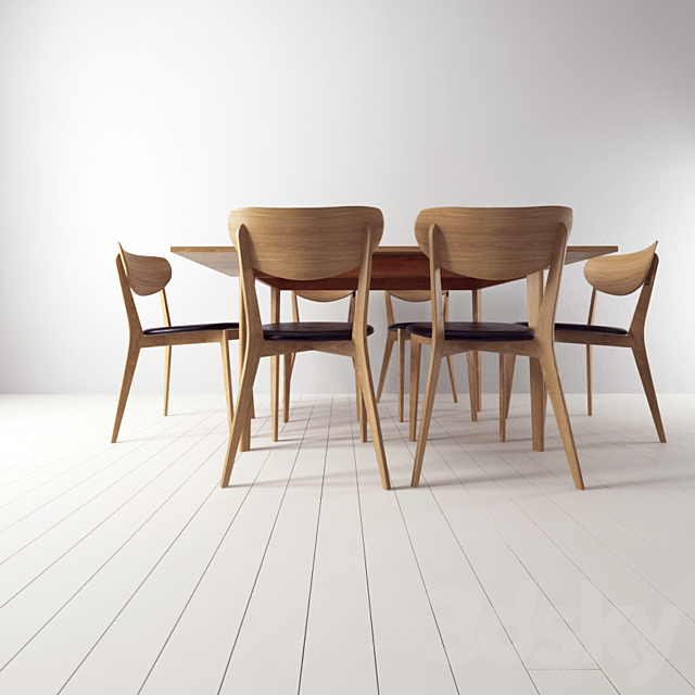 table set 3DS Max Model - thumbnail 3