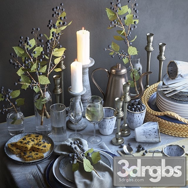 Table Setting 25 3dsmax Download - thumbnail 1