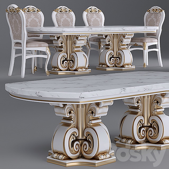 Table_Chair- Classic ?1 “MONDELUX” 3DSMax File - thumbnail 1