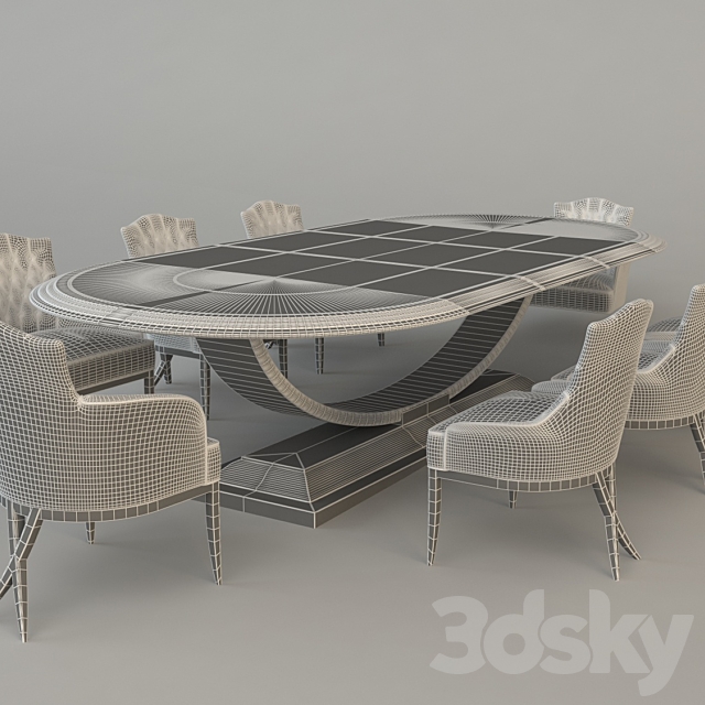 tableGroup 3DS Max Model - thumbnail 2