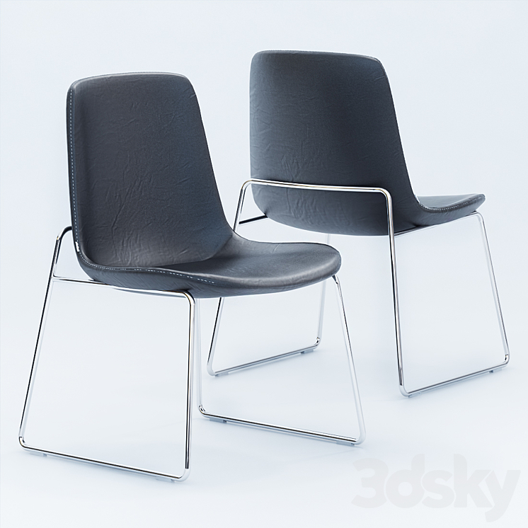 Tables Chairs Poliform Ventura Flute 3DS Max - thumbnail 2