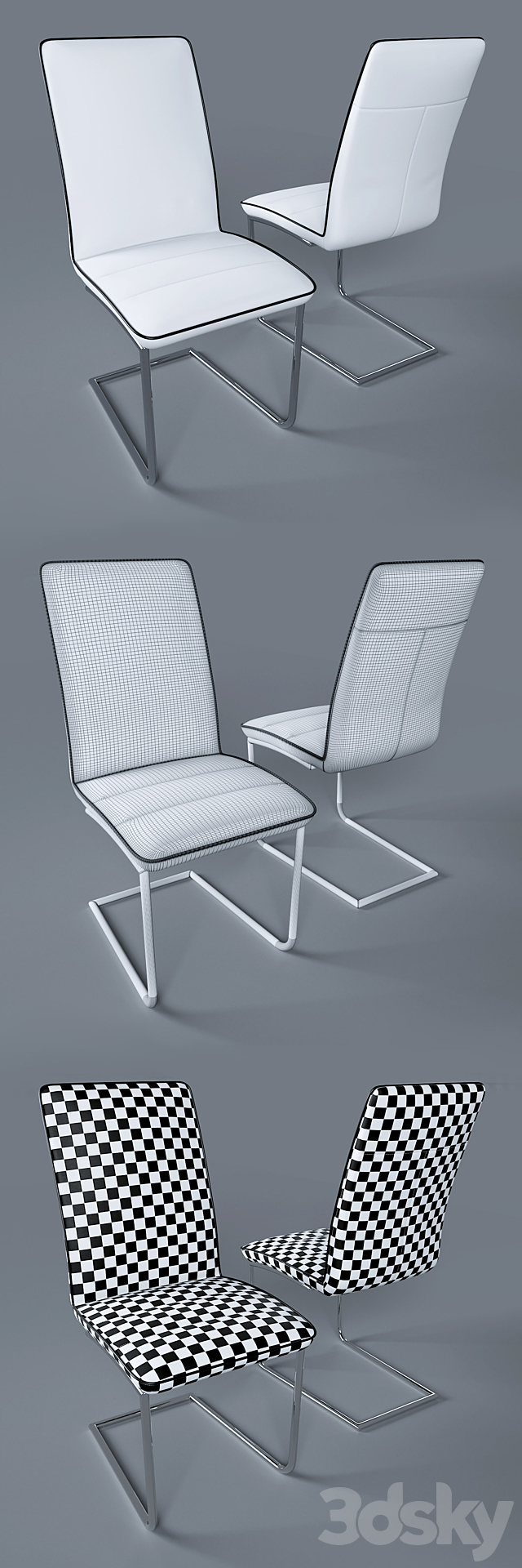 Tables Douglas and chair Zeffiro from Pranzo 3DSMax File - thumbnail 3