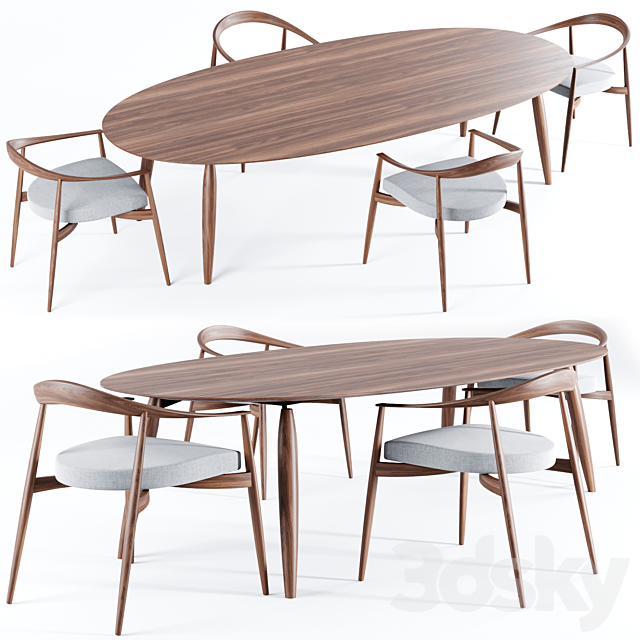 Tekton Table Set Natevo 3DSMax File - thumbnail 1