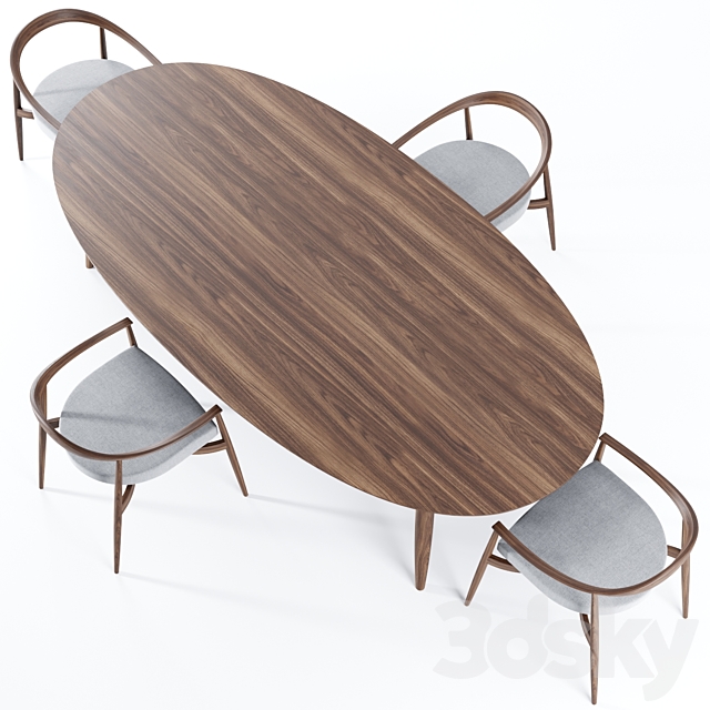 Tekton Table Set Natevo 3DSMax File - thumbnail 3