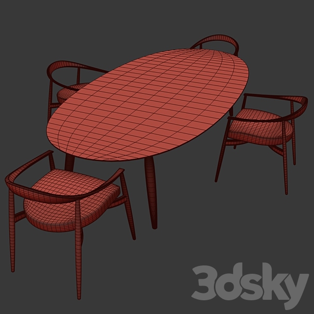 Tekton Table Set Natevo 3DSMax File - thumbnail 5