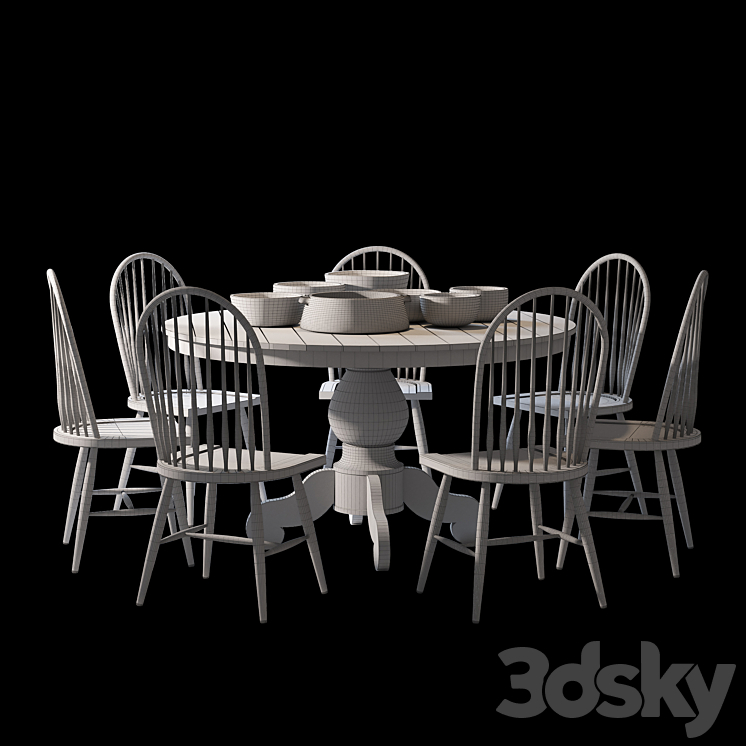 The dinette 3DS Max - thumbnail 2