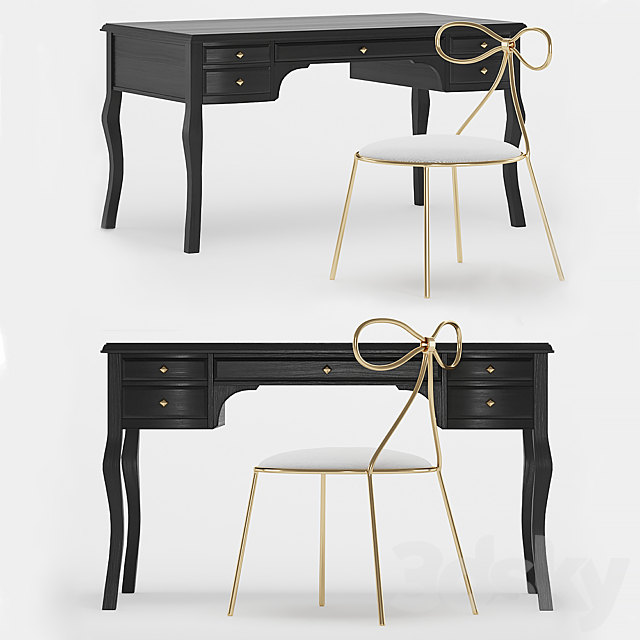 The Emily & Meritt Lilac Desk 3DSMax File - thumbnail 1