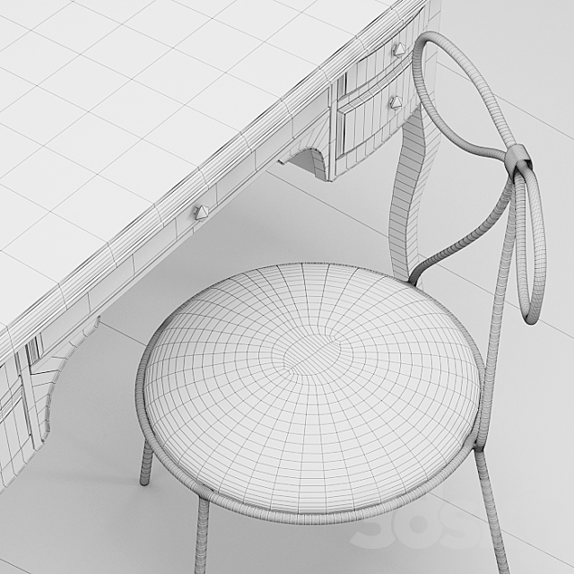 The Emily & Meritt Lilac Desk 3DSMax File - thumbnail 3