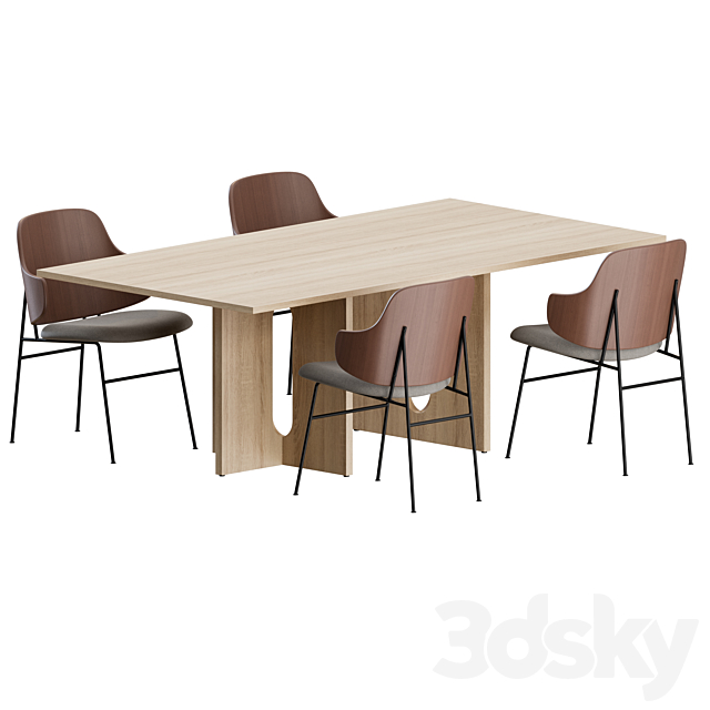 The Penguin Dining Set by Menu 3DSMax File - thumbnail 1