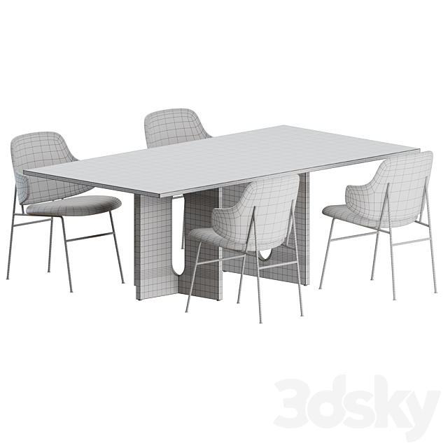 The Penguin Dining Set by Menu 3DSMax File - thumbnail 3