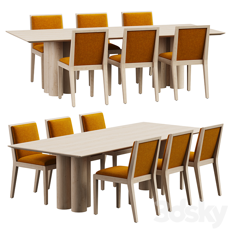 The Ready dining table 3DS Max Model - thumbnail 1