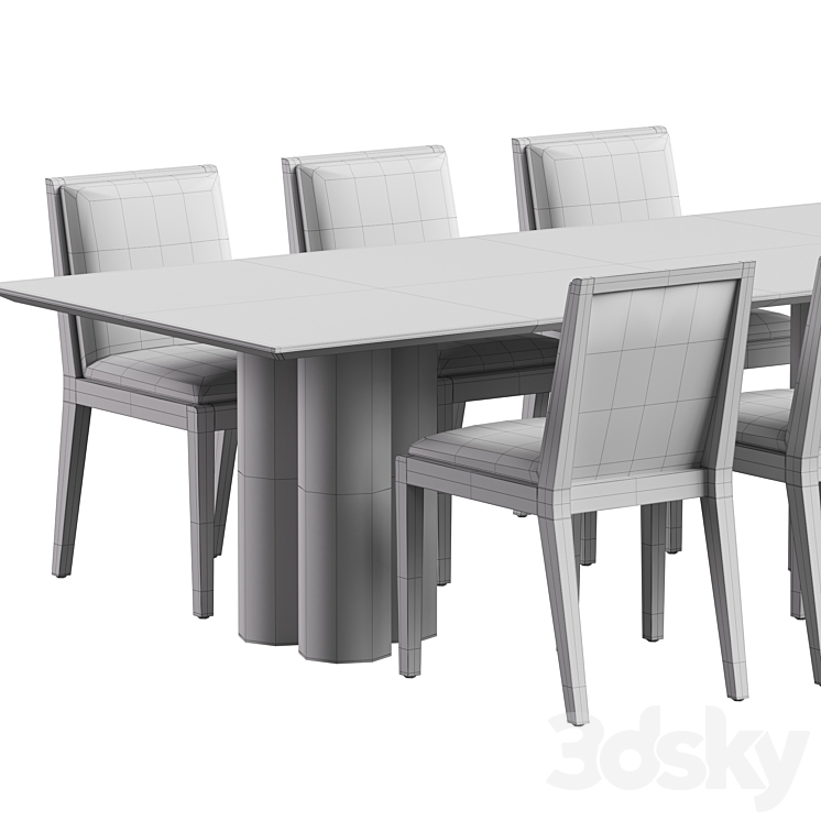 The Ready dining table 3DS Max Model - thumbnail 2