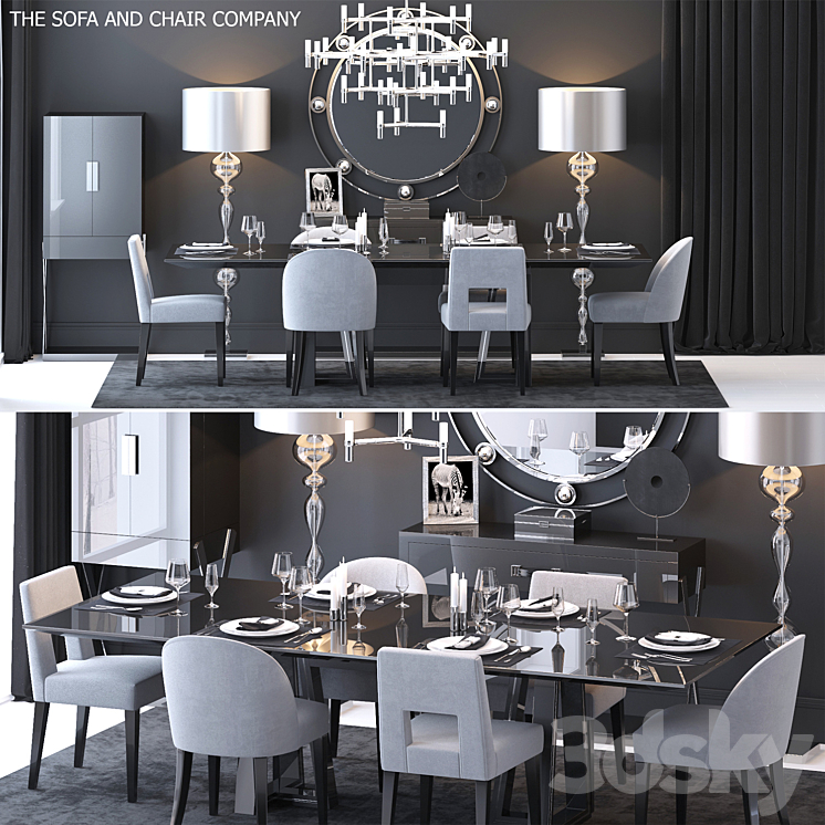 The Sofa & Chair Company Set 3 3DS Max - thumbnail 1