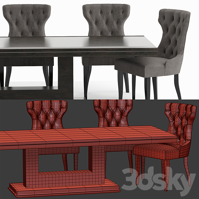 The Sofa & Chair Company Set 3DSMax File - thumbnail 3