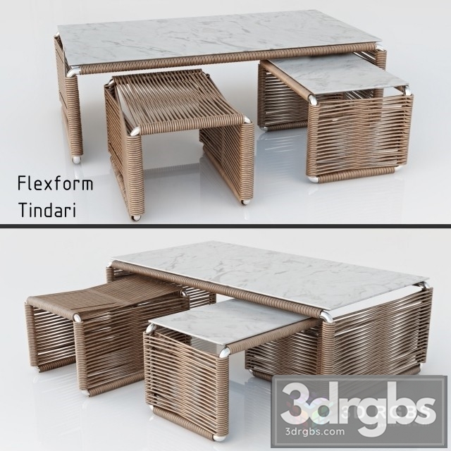 Tindari Products Flexform Stol Stoly 3dsmax Download - thumbnail 1