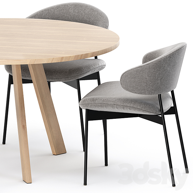 TOSH TABLE and LUZ CHAIR by more 3DS Max Model - thumbnail 2