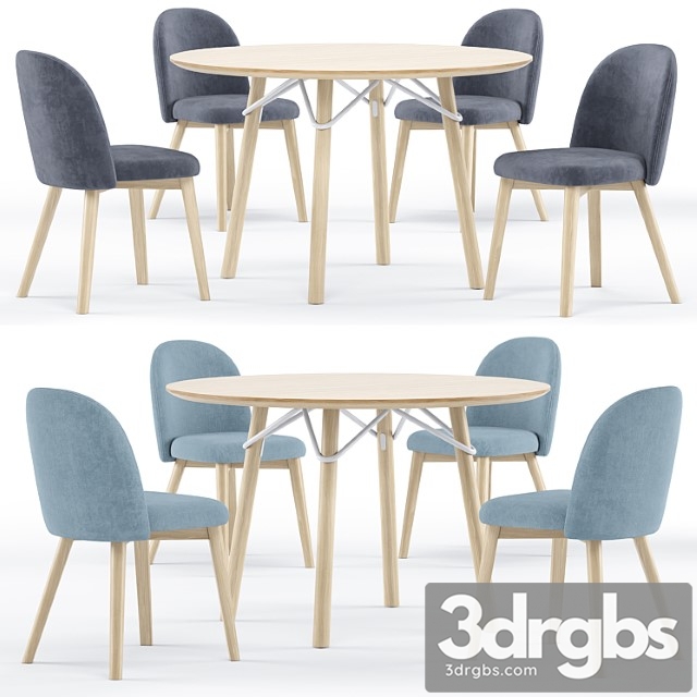 Tria table and tuka chair – connubia calligaris - thumbnail 1