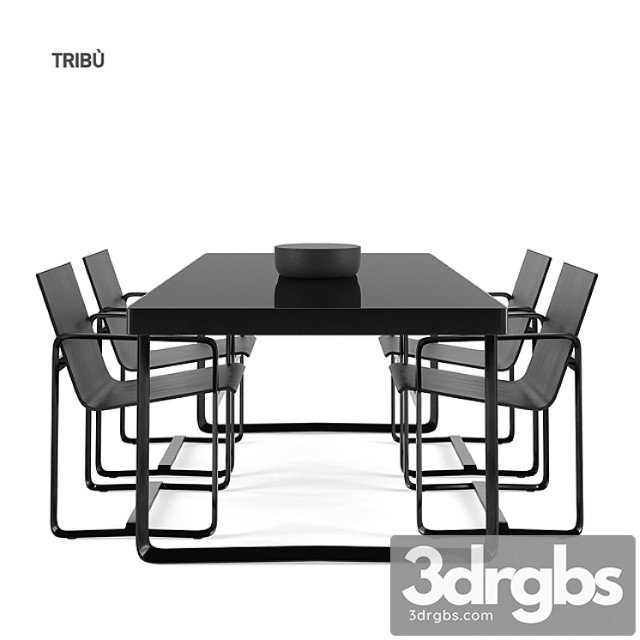 Tribu Armchair Table 3dsmax Download - thumbnail 1