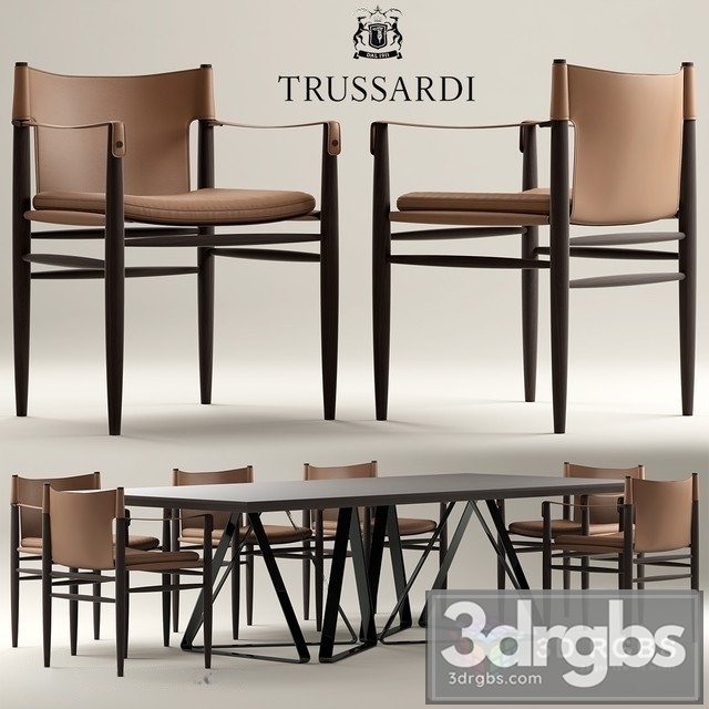 Trussardi Casa Saddle Chair 3dsmax Download - thumbnail 1