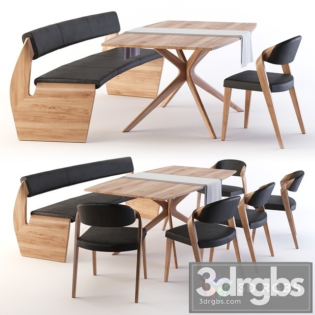 Vaglauer Valphin Table and Chair 3dsmax Download - thumbnail 1