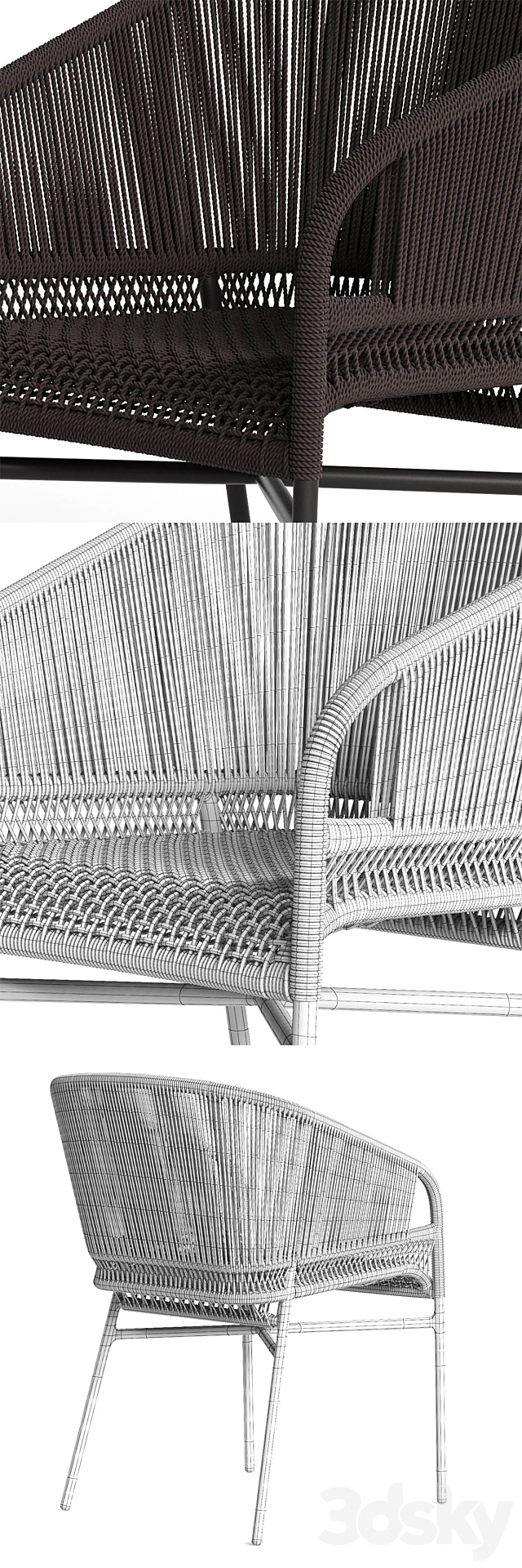 Varaschin CRICKET Armchair 3DSMax File - thumbnail 3