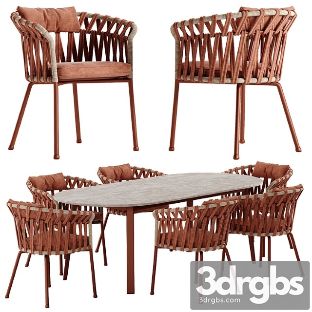 Varaschin emma cross dining set - thumbnail 1