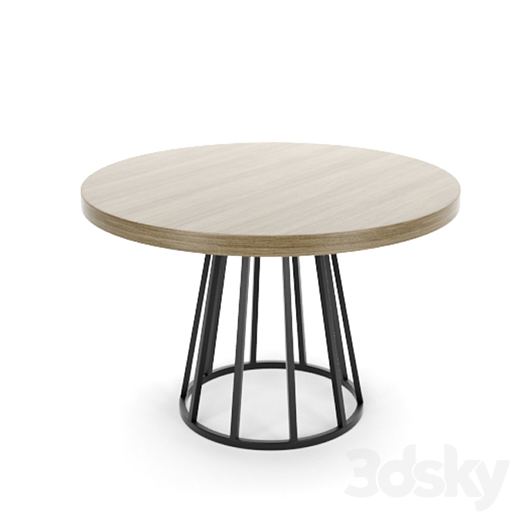 Vaz Dining Chair With Round Table 3DS Max - thumbnail 2