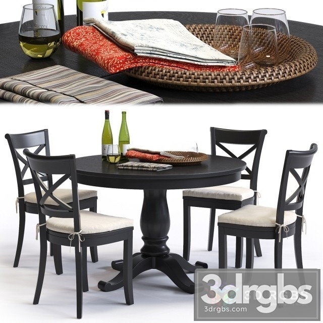 Vintner Table and Chair 3dsmax Download - thumbnail 1