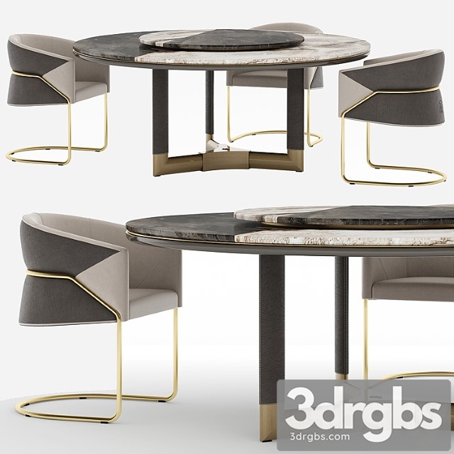 Visionnaire morgan-bonnie starlight dining set - thumbnail 1