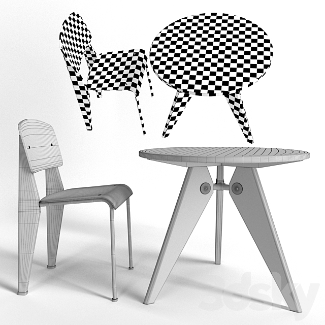 Vitra Dinning Table 3DSMax File - thumbnail 3