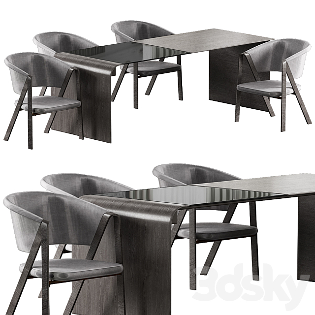 Voglauer Spirit Table & chair 3DSMax File - thumbnail 1