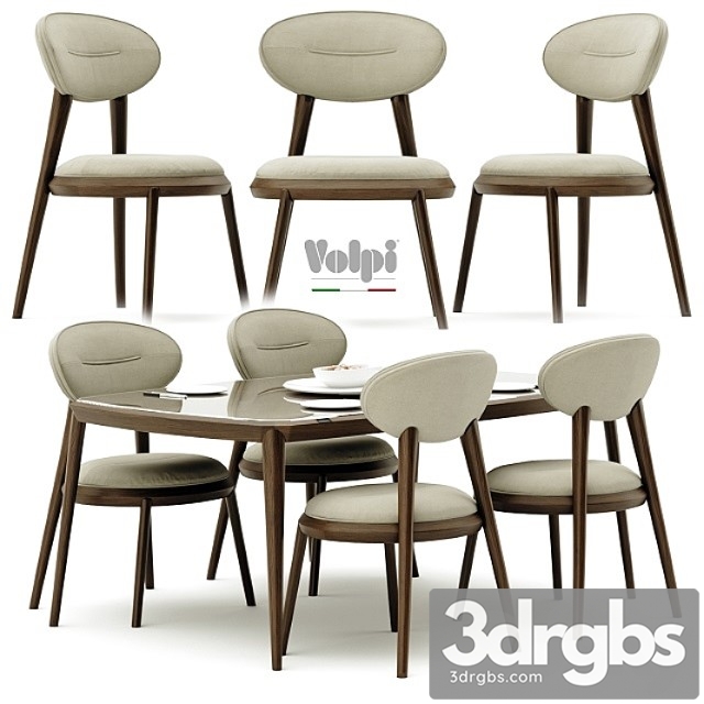 Volpi Chair Ramon Table Tolomeo 2 3dsmax Download - thumbnail 1