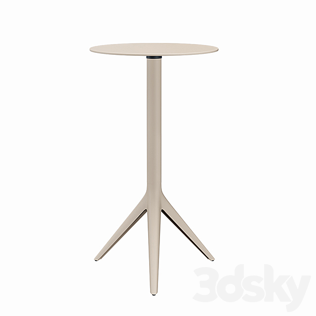 VONDOM MARI-SOL TABLE AND AFRICA BAR STOOL 3DSMax File - thumbnail 2