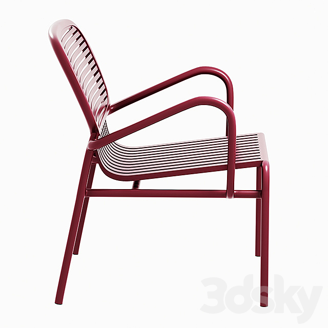 Week-End Outdoor Armchair + Outdoor Coffee Table 3DS Max Model - thumbnail 2