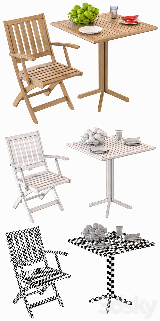 WINDSOR_Chair_and_Table_By_Solpuri 3DSMax File - thumbnail 3