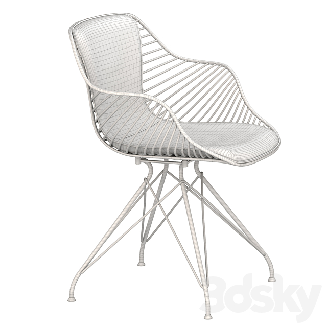 WIRE CHAIR 3DS Max Model - thumbnail 3