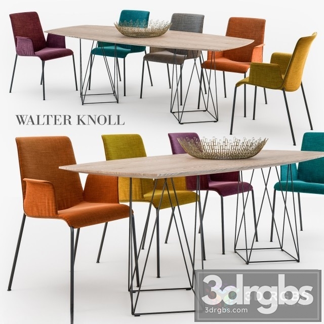 WK Liz Chair Joco Table 3dsmax Download - thumbnail 1