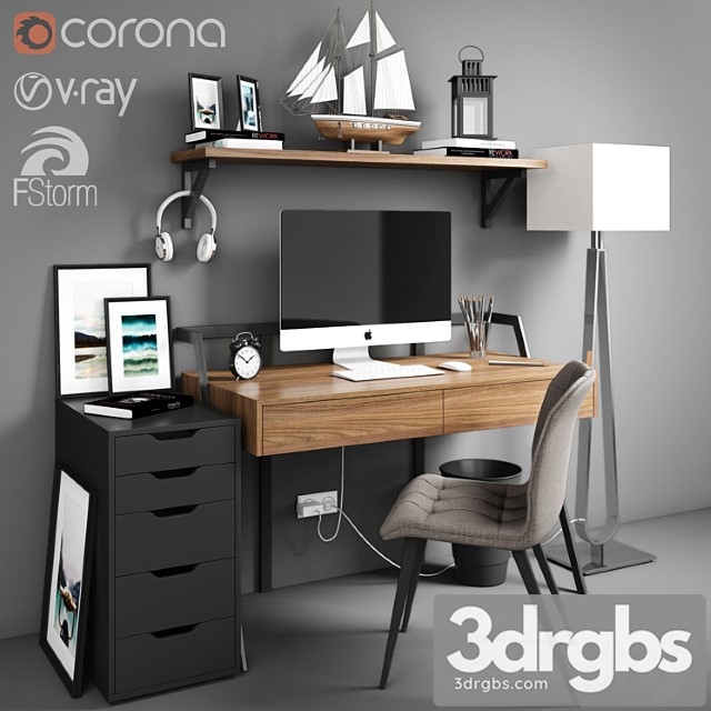 Workplace 1 3dsmax Download - thumbnail 1