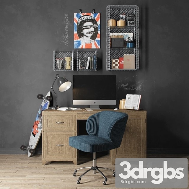 Workplace No 1 3dsmax Download - thumbnail 1